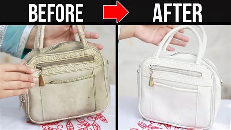 white leather bag cleaning